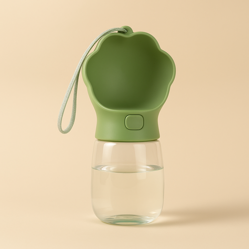 Bouteille d’Eau et de Nourriture 2 en 1 pour Animaux – Distributeur Portable pour Chiens et Chats
